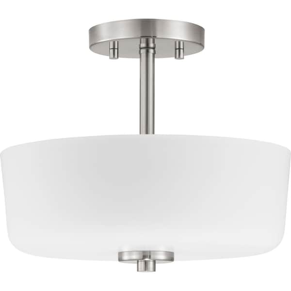 Progress Lighting Tobin Collection Two-Light 12-1/4" Semi-Flush Convertible P350137-009 - main